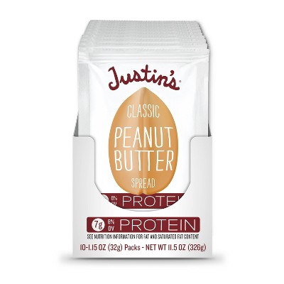 Justin's Classic Peanut Butter Squeeze - 1.15oz / 10ct