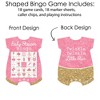 Big Dot of Happiness Pink Twinkle Twinkle Little Star - Picture Bingo Cards and Markers - Baby Shower Shaped Bingo Game - Set of 18 - 3 of 4