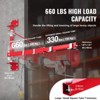 VEVOR Electric Hoist Support Arm, 660 lbs Max Load Capacity, Electric Hoist Holder Swing Arm with Pole, Steel Hoist Frame, 180° Swivel Scaffold - 3 of 4
