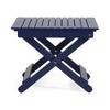 CAVINAS Acacia Wood Folding Outdoor Side Table with Slat Design, Outdoor Folding Wooden End Table, Patio End Table - 3 of 4