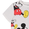 Ladies Mickey Mouse Fashion Shirt - Womens Mickey & Minnie Mouse Top - Disney Curved Hem Hi Lo Short Sleeve Tee - 3 of 4