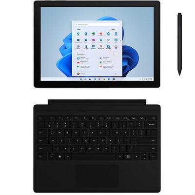 Microsoft Surface Pro 7 Bundle 12.3 Intel Core i5 8GB RAM 256GB SSD Matte  Black with Black Surface Type Cover u0026 Charcoal Surface Pen