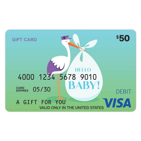 Visa New Baby eGift Card - $50 + $5 Fee