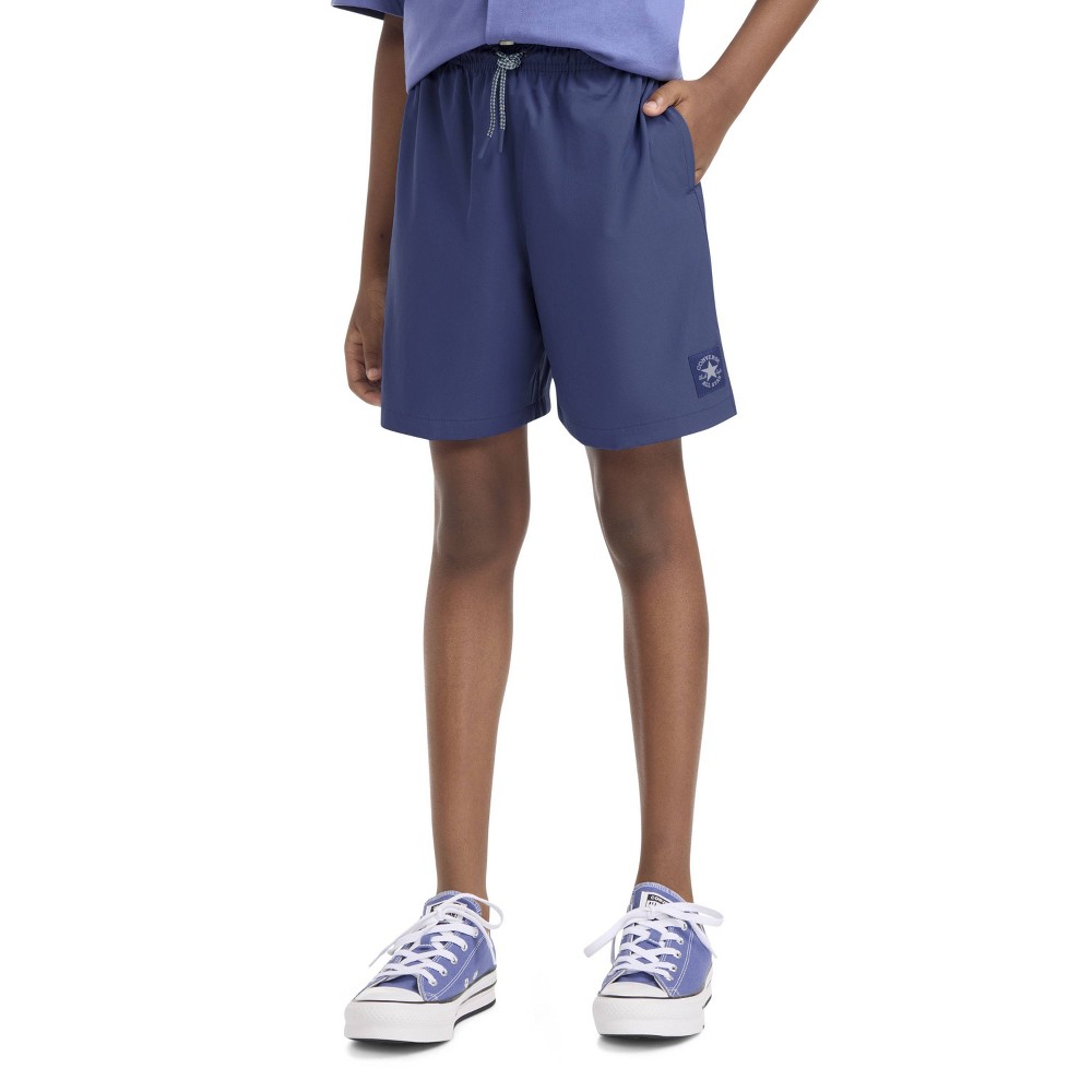 Converse® Boys' Above the Knee Viper Taffeta Shorts - Blue S