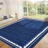 Machine Washable Area Rug for Living Room Bedroom, Modern Bordered Home Decor Carpet for Dining Room Office - 3 of 4