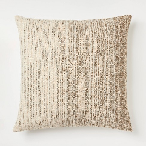 Oversized Textural Woven Square Throw Pillow Brown - Threshold™ Designed  With Studio Mcgee : Target