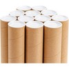 supplyhut 32 - 2" x 18" Round Cardboard Shipping Mailing Tube Tubes With End Caps - image 4 of 4