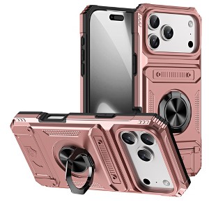 HTUTWOO iPhone 17/Pro/Pro Max/Air Cases Aluminum Alloy Heavy Duty Outdoor Protection Cover with Kickstand for iPhone 17/Pro/Pro Max/Air - 1 of 4