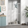 PawHut 67" Extra Tall Pet Gate for Cats, 30"-41" Dog Gate with Cat Door, 1.4" Narrow Gap, 2.8" and 5.5" Extension, for Doorway, Hallway, Stairway - 2 of 4