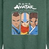 Women's - Avatar: The Last Airbender - Sokka Aang Katara Lightweight French Terry Wide Neck Long Sleeve Shirt - 2 of 4