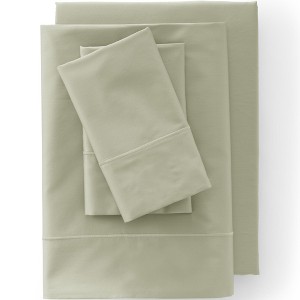 Lands' End 400 Thread Count Premium Supima Cotton No Iron Sateen Bed Sheet Set - 1 of 2