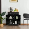 LunaLulinlk Kitchen storage cabinet with adjustable shelves for kitchen, living room or bathroom - 4 of 4