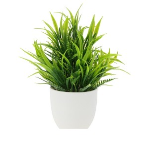 Unique Bargains Artificial Plants Spring Grass Arrangement Plastic 2.76"x2.76"x7.09" 1 Pc - 1 of 4