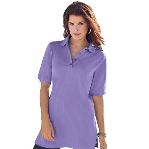 Women's tunic hot sale length polo shirts