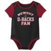 MLB Arizona Diamondbacks Infant Boys' 3pk Bodysuit - 3 of 4