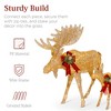 Best Choice Products 2-Piece Moose Family Lighted Christmas Yard Décor Set w/ 370 LED Lights, Stakes, Zip Ties - 4 of 4