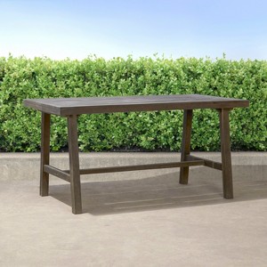 GDFStudio Florian 59" Outdoor Acacia Wood Dining Table - 1 of 4