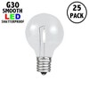 Novelty Lights Warm White Plastic G30 Globe Hanging LED String Light Replacement Bulbs E12 Candelabra Base 1 Watt - image 2 of 4