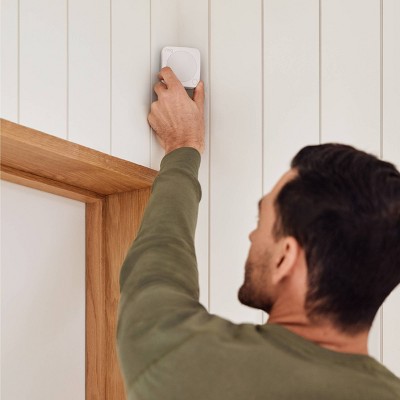 White Wireless Home Security System with Motion and Door Sensors