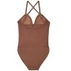 Capezio Plunge Neck Mesh Midriff Leotard - Girls - 3 of 3