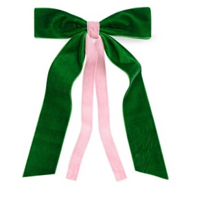 Shiraleah Two-Tone Velvet Bow Clip - 1 of 4