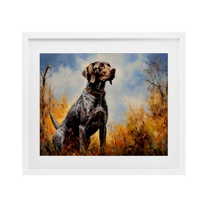 Stupell Industries Brown Bird Hunting Dog Framed Print Under Glass Art - 1 of 4
