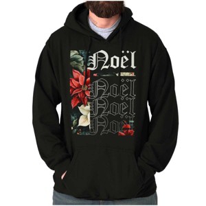 Poinsettia Christmas Flower Noel Hoodie Sweatshirt Women Men Brisco Brands - 1 of 4