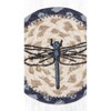 Earth Rugs Nature-Themed Dragonfly Coaster Square Cotton Blend 5"x5" - 3 of 3