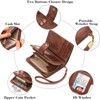 FATMOON Small Wallet for Women,RFID Blocking PU Leather Wristlet Purse Large Capacity Bifold Wallet with ID Window for Travel,Shopping - 4 of 4
