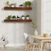 Handcrafted Wood Paint Solid Pine Wood Cap-Shelf Mantel in Natural Wood - 4 of 4