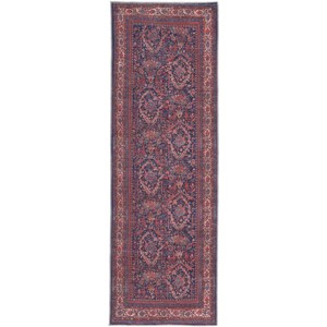 Rawlins Transitional Oriental Red/Blue/Tan Area Rug - 1 of 4