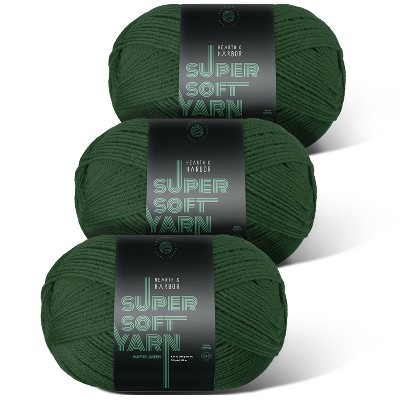 Hearth & Harbor Acrylic Yarn for Crocheting & Knitting - Soft Yarn for Crocheting, 370 Yards Knitting Yarn, Medium Worsted Weight Yarn 4