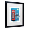 Trademark Fine Art - Jill White Telephone Box In The Dark Matted Framed Art - 3 of 4