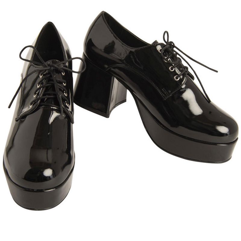 Rubies Men's Black Platform Shoes, 1 of 2