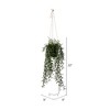 Vickerman 22" Artificial Green Plastic Grass, Hanging Pot. - 2 of 4