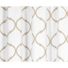 Kate Aurora Set of 2 Linen Colored Trellis Rod Pocket Kitchen Curtain Tiers - 36 in. Long - 3 of 3