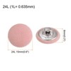 Unique Bargains DIY Craft Metal Shank Cotton Covered Round Sewing Buttons 20 Pcs - 2 of 4