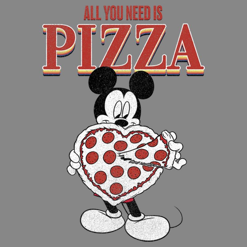 Boy's Disney Mickey Mouse All You Need is Pizza Performance Tee, 2 of 5