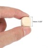 Unique Bargains Unfinished DIY Craft Wood Blocks with Round Corner 120 Pcs - 2 of 4