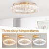 Airsurfer 20'' Bladeless Caged Ceiling Fan with LED Lights and Remote Control - 3 of 4
