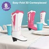 Big Dot of Happiness 3D Rodeo Cowgirl Boots Centerpiece Table Decorations, Freestanding Western Birthday, Cowgirl Bachelorette Centerpieces - 8 Count - 2 of 4