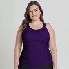 Calypsa Women's Maya Tankini Swim Top With Built-in Bra - 3 of 4