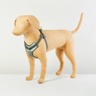 Tartan Plaid Adjustable Dog Harness - Large - Tonal Green - Hearth &#38; Hand&#8482; with Magnolia