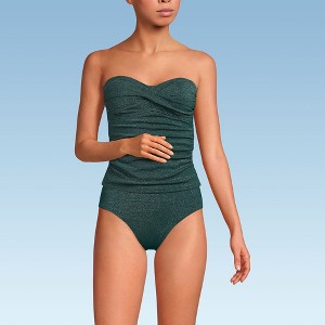 Lands' End Women's Bandeau Tankini Swimsuit Top - 1 of 4