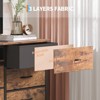 13 Fabric Drawer Dresser for Bedroom, Long Dresser TV Stand with Power Outlet & LED Light - 2 of 4