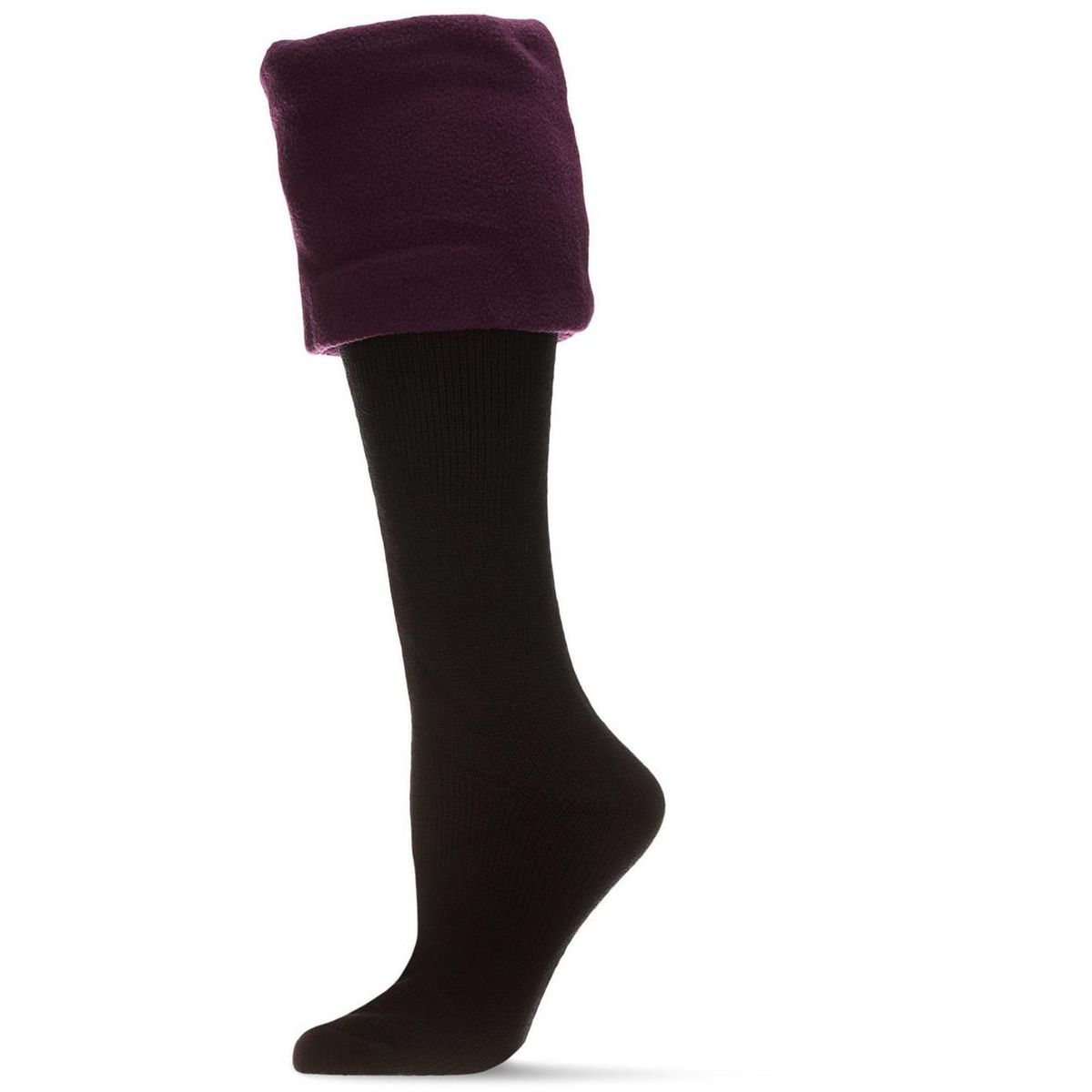 Memoi Extra Fuzzy Cuff Welly Boot Socks