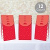 Big Dot of Happiness Red Confetti Stars - Simple Gift Favor Bags - Party Goodie Boxes - Set of 12 - 2 of 4