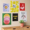 Set of 6 Printed Posters for Dorm Room with Adhesive Retro Humor - Room Essentials™ - 2 of 4