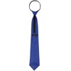 Elerevyo Men Solid Color Satin Shine Pre-tied Knot Zipper Ties - 4 of 4