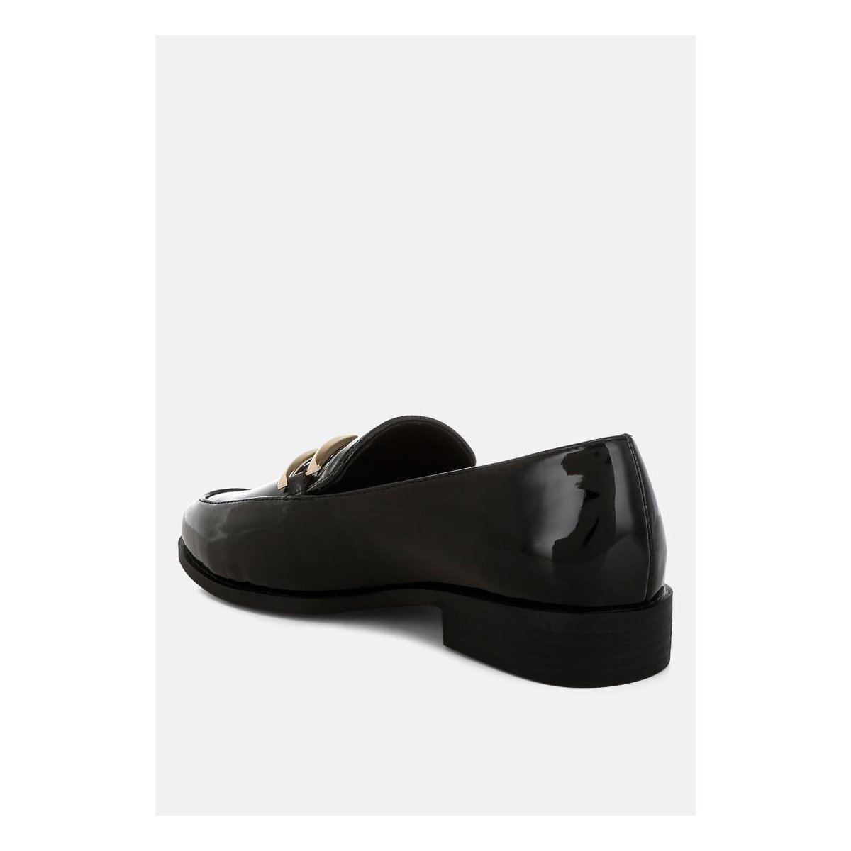 Женские туфли London Rag Womens Revanta Patent Faux Leather Loafers 7 — фото 3
